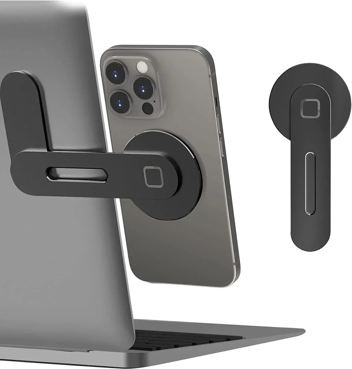  Slim and Foldable Magnetic Laptop and Monitor Phone Holder for iphone