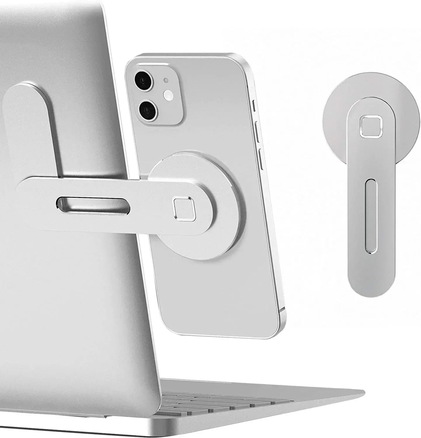  Slim and Foldable Magnetic Laptop and Monitor Phone Holder for iphone