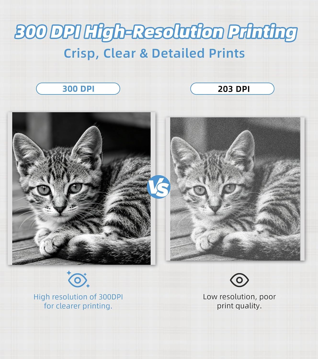 Sticker Printer, 300DPI Ultra-Clear Mini Portable Sticker Maker S002 | Thermal Mini Printer with Banner Printing Function, Bluetooth Inkless Print Pods for Journaling, DIY Gifts, Study Note