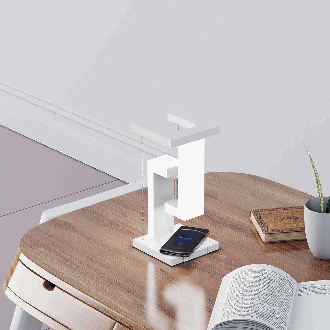 Anti-Gravity Wireless Charging Desk Lamp