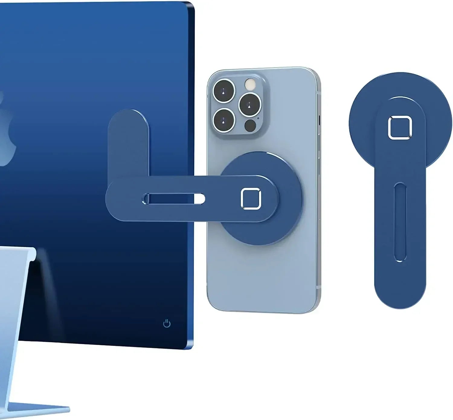  Slim and Foldable Magnetic Laptop and Monitor Phone Holder for iphone